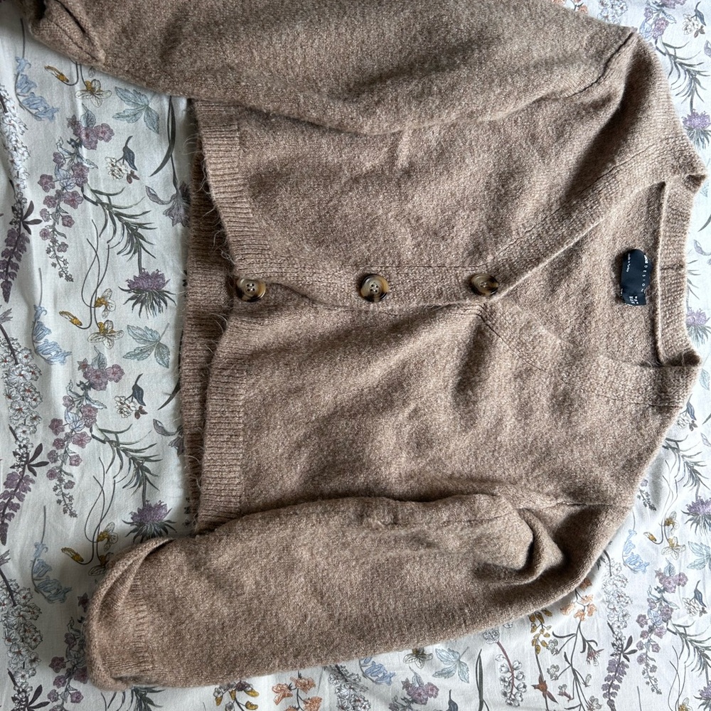 ASOS Tan Button-Up Cardigan - Picture 3 of 4